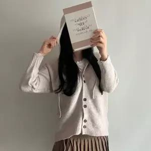 [하프클럽/셀럽하우스]보카후드가디건 박시 니트 가을 꾸안꾸 오버핏 데일리