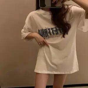 여름 캐주얼 오버핏 반팔 박스티 빅사이즈 여성 프린팅 티셔츠 남녀공용