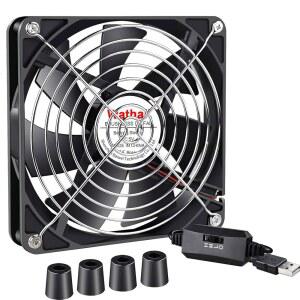 140mm x 25mm USB 쿨링 팬 컴퓨터 냉각용 케이스 PS4 라우터 제어 플레이스테이션 캐비닛 5V Xbox DVR 속도 수신기