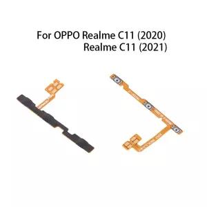 전원 켜기 끄기 음소거 스위치 제어 키 볼륨 버튼 OPPO Realme C11용 플렉스 케이블