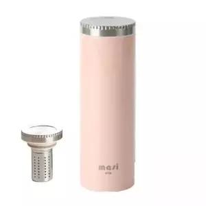 [콩심팥심]텀블러 보온 보냉 휴대용 물병 300ML 핑크 차망 포함