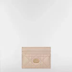디올 MUST IT_Dior Jolie Freesia 카드 지갑 파우더 베이지 까나쥬 양가죽