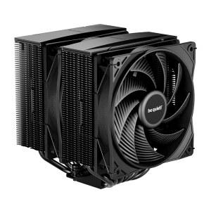 조용하세요! 퓨어 락 프로 3 블랙 CPU 에어 쿨러 | HDT 기술이 적용된 고성능 6mm 히트 파이프 6개 | 120mm 조용한 PWM 팬 | AMD:AM4 AM5 / 인텔 LGA 1700 / 1150 / 1151 / 1200 | 블랙 | BK042