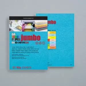 두성 점보OA팬시페이퍼 A4 500매 P54 연푸른색 컬러용지 500매 80g