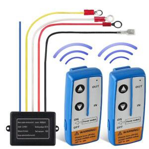 워터위치 2pcs 무선 윈치 리모컨 키트 12V 리커버리 스위치 범용 트럭 지프 ATV SUV용