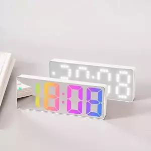 고품질 TBZ LED 무선 온도 습도 탁상 인테리어 디지털 알람 시계 탁상전자시계 무선LED시계 WFNHR34
