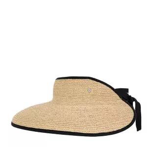 26SS 내추럴 미드나잇 마이 라피아 썬 바이저햇 HAT50315 NATURAL MIDNIGHT