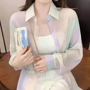 [하프클럽/셀러허브_여성트랜드패션]가디건 비치 여름 셔츠 브이넥 라이트