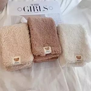 3칼라 뽀글이 머플러 스카프 손뜨개 여자 패션잡화 쁘띠 머플러 울 숄 롱-WFNPH7A