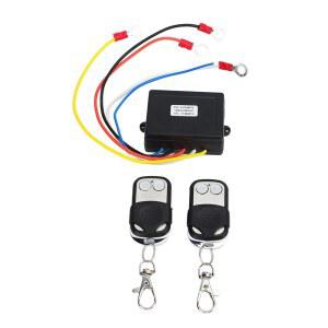 윈치 무선 리모컨, 12V 24V 리모컨 스위치 수신기 키트, 자동차 트럭 지프 ATV SUV 핸드셋 컨트롤러용