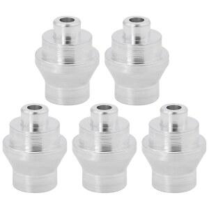 OOTEC 5PCS 자전거 케이블 스톱 접이식 자전거 레이싱 바이크 실버를 위한 알루미늄 합금 브레이크 페룰 7MM 내경 브레이크 레버 페룰스 종료