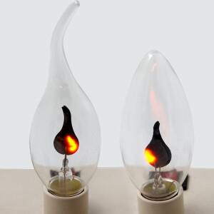 LED 촛불 전구 E14 E27 불꽃 효과 AC220V 에디슨 에뮬레이션 화재 조명 빈티지 홈 장식 앰플