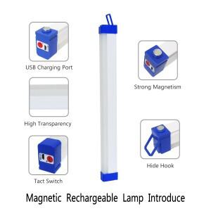 LED 충전식 램프 튜브 B 5V 비상 조명 캠핑 자기 휴대용 야시장 야외 차량 하드 스트립