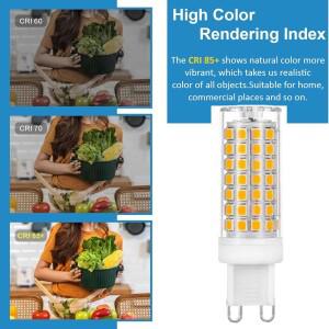 10개 G9 LED 18W 15W 12W 9W 7W AC 220V 램프 전구 SMD 2835 라이트 30/40W 할로겐 대체용