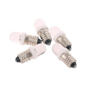 5개 E10 LED 전구 DC 3V 6V 12V 24V 계기등 표시등 구식 손전등 DIY 작업용 미니 라이트
