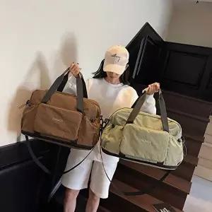 엔비몬 여행용 접이식 가방 보스턴백 캐리어 결합 폴딩 확장 파우치형-WFNQADJ