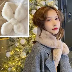 페이크퍼 머플러 데일리 목도리 겨울 보온 베이지 예쁜목도리 따뜻한 넥워머 페이크퍼