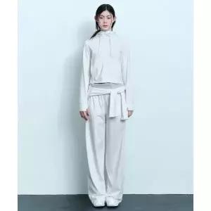 MUSINSA STANDARD WOMAN [UV 프로텍션] 우먼즈 쿨링 저지 와이드 팬츠 [화이트]