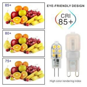 5개 LED 전구 3W 5W G4 G9 AC 220V DC 12V 램프 SMD2835 스포트 라이트 샹들리에 조명 교체 할로겐