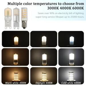 12pcs 360 Beam Angle LED G9 LAC 220V 2W 3W Ceramic SMD2835 E14 Bulb Chandelier Light Spotlight Repla