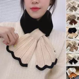 머메이드 니트목도리 퍼머플러 겨울 넥워머 방한 패션코디 데일리 목도리 스카프
