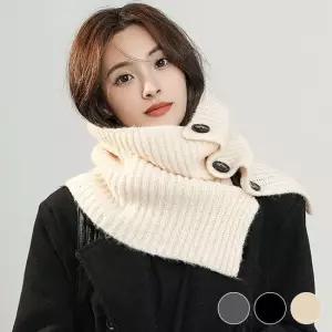 아이보리 넥워머 머플러 겨울스카프 보온 목도리 숄 스카프 겨울스카프 숄프카프