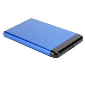 Vikye USB 3.0 모바일 하드 디스크 박스 2.5인치 SSD HDD 알루미늄 합금 인클로저 [8TB] (블루)