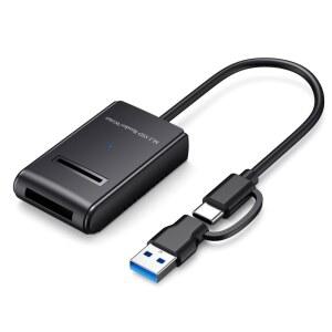 Xiwai USB-C Type-C USB 3.0 Type-A to NVME M-Key M.2 NGFF SATA RTL9210B 칩셋 SSD 도킹 수평 외부 케이블 인클로저