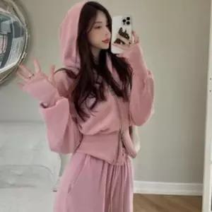 [하프클럽/셀러허브_여성트랜드패션]여성 트레이닝 와이드 후드 후드집업