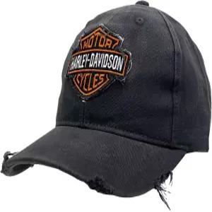 Harley-Davidson 할리데이비슨 남성용 Distressed Bar  Shield 조절형 야구모자 워시드 그레이 609966
