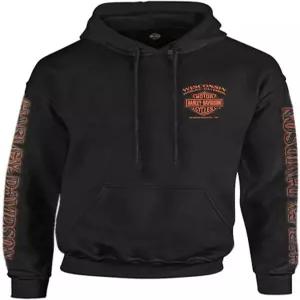 Harley-Davidson 할리데이비슨 남성용 Eagle Piston 긴팔 풀오버 Hoodie 블랙 30299949 609961