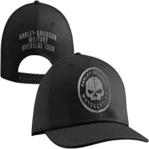 Harley-Davidson 할리데이비슨 밀리터리 Overseas Tour 남성용 Willie G 프리 Soul 모자 조절형 캡 블랙 60
