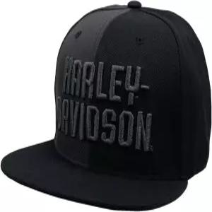 Harley-Davidson 할리데이비슨 남성용 Two 톤 스냅백 Flat Brim 야구모자 - 블랙  그레이 609941
