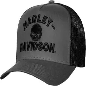 Harley-Davidson 할리데이비슨 남성용 Gate Arch 조절형 스냅백 메쉬 트러커 모자 - 그레이 609940