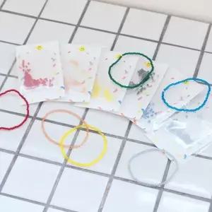 [하프클럽/]WL 컬러 비즈팔찌 만들기 DIY 세트 키트 6color 심플 비즈 공예 재료