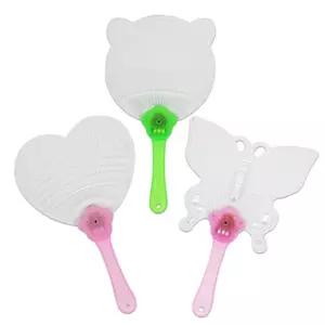 LED 부채 만들기 재료 투명 불빛 교구 부자재