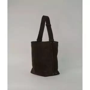 AUBOUR bolt suede bag brown _ from Italy AB006 3418151