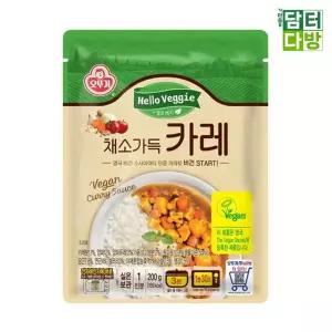 200g 헬로베지 X 5개 오뚜기 채소가득카레