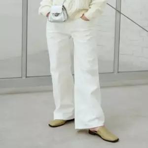 드로우핏 우먼 DRAWFITWOMEN 내추럴 화이트 와이드 진 WHITE