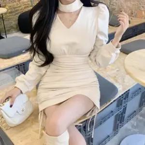 파티드레스 홀터넥 H라인 여성 파티 원피스 블랙 타이트