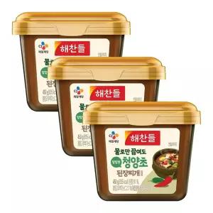 450g 청양초 된장찌개 x 양념 3 해찬들