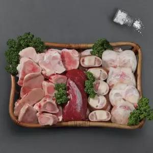 [오늘자연] 한우 효도곰거리 세트 (사골2kg+우족1족+사태500g)