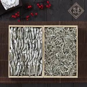 [멸치원]통영특산품 건어물 종합세트 2종 3호 - 대멸350g+소멸350g