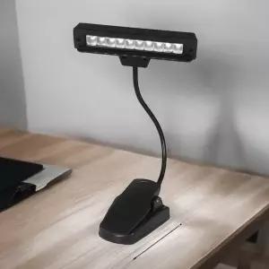 독서등 조명 스탠드 10LED 보면대 악보 램프 북라이트 공부등