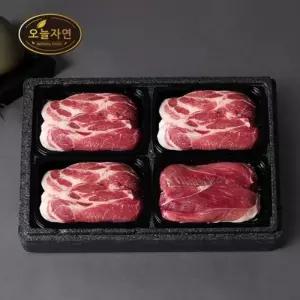 [오늘자연] 한돈 스페셜 구이세트 4호 1.6kg (목살 3팩+앞다리살 1팩)/팩당 400g