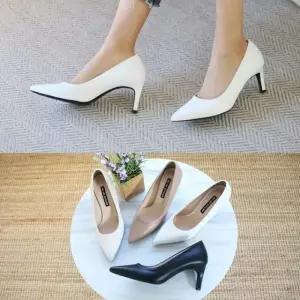 [애슬릿] 베이직 여성 펌프스 스틸레토 힐 7cm