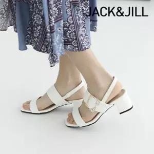 잭앤질 빅사이즈 5cm 보석 미들힐 샌들(J-0305BIG)