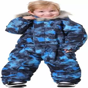 블루매직 빅 키드 원피스 스노우슈트 스키복 방수 오버롤 재킷 스노보드 카모 스타 150cm
