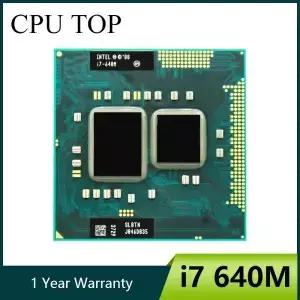 INTEL core I7 640m 노트북 프로세서 SLBTN 듀얼 코어 28GHz L3 4M C는 HM55에서 작동