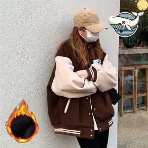 겨울 기모 안감 캐주얼 야구 점퍼 따뜻한 컬러 겨울 야구점퍼 기모안감 캐주얼